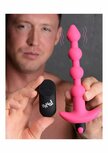 Vibrating Silicone Anal Beads and Remote Control
