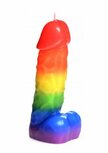 Pride Pecker - Regenboog Drip Kaars