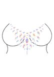 Body Jewelry Stickers - Chest - Glow in the Dark - Opal One Size