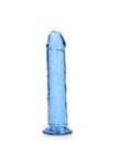 Straight Realistic Dildo Suction Cup - 9'' / 23 - Blue