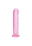 Straight Realistic Dildo Suction Cup - 9'' / 23 - Pink