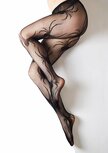 Fishnet Tights - Spiders - A - Black A