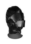 Blindfolded Mask with Breathable Ball Gag - Black
