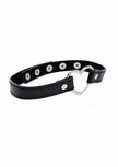 Dark Heart - Chrome Hart Zwarte Choker