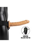 Vibrerende Holle Strap-On zonder Ballen - 24,5 cm