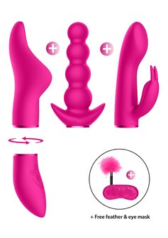 Pleasure Kit #6 - Vibrator met Verschillende Opzet Stukken
