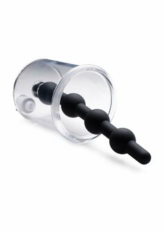 Rosebud Cylinder Anal Pump with Silicone Anal Beads