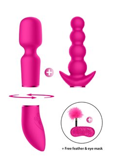 Pleasure Kit #3 - Vibrator met Verschillende Opzet Stukken