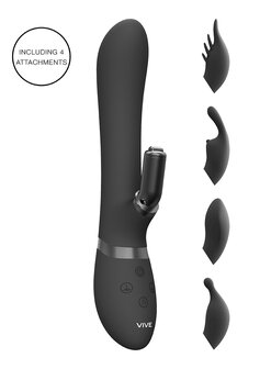 Chou - Luxe Vibrator met Verwisselbare Clitoris Sleeves