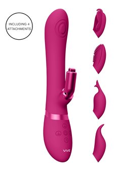 Etsu - Luxe Vibrator met Verwisselbare Clitoris Sleeves