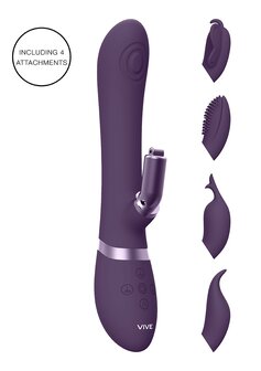 Etsu - Luxe Vibrator met Verwisselbare Clitoris Sleeves