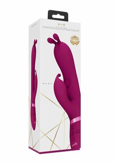 Triple Action Vibrating Rabbit with PulseWave Shaft - Pink