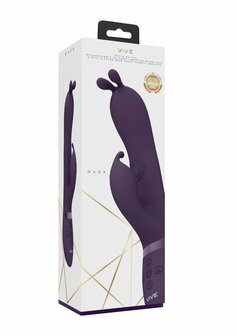 Triple Action Vibrating Rabbit with PulseWave Shaft - Purple