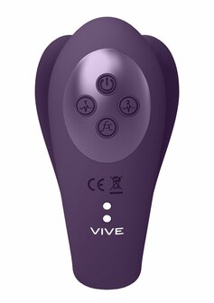 Triple Action Vibator with Clitoral Pulse Wave - Purple