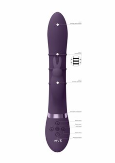 Stimulating Rings, Vibrating G-Spot Rabbit - Purple