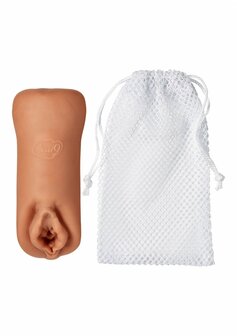 Persoonlijke Beaded Masturbator met Dubbele Uiteindes