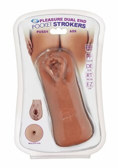 Persoonlijke Beaded Masturbator met Dubbele Uiteindes