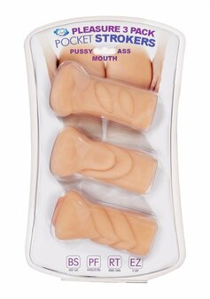 Trio Masturbator Masturbator Kit - Vagina, Kont, Mond
