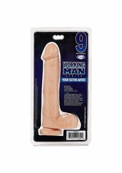 Working Man - Jouw Tatoe&euml;erder Dildo - 23 cm