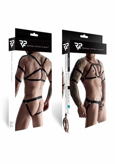 2PC Rubber men&#039;s set - Black 2XL/3XL