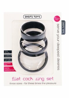 Platte Cockring Set