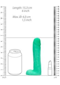 Glow in the Dark Penis Zeep met ballen