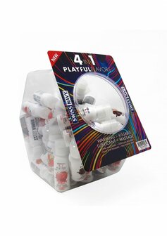 4 In 1 Glijmiddel Verschillende Smaken - Fishbowl - 50 Stuks