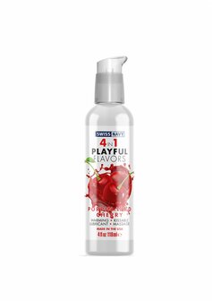 4 In 1 Glijmiddel met Poppin Wild Cherry Smaak - 118 ml