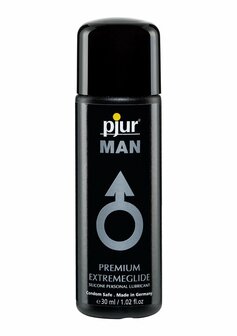 Pjur MAN Extreme Glide - Glijmiddel en Massagegel op Siliconenbasis voor Mannen - 30 ml