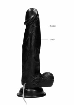 Vibrerende Realistische Lul met Scrotum - 20 cm