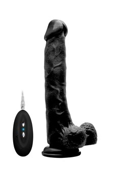 Vibrerende Realistische Lul met Scrotum - 25 cm