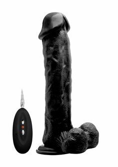 Vibrerende Realistische Lul met Scrotum - 28 cm