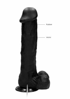 Vibrerende Realistische Lul met Scrotum - 28 cm