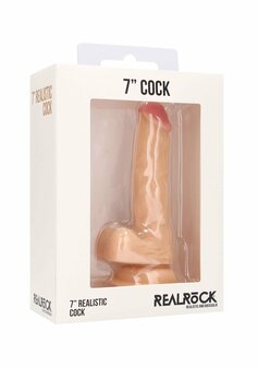 Realistische Lul met Scrotum - 18 cm