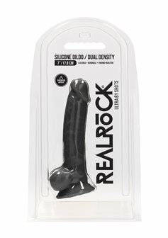 Siliconen Dildo met Ballen - 18 cm