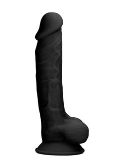 Siliconen Dildo met Ballen - 18 cm