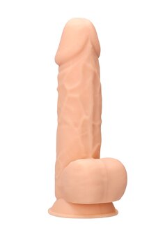 Siliconen Dildo met Ballen - 21,6 cm