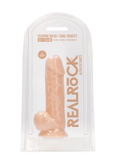 Siliconen Dildo met Ballen - 21,6 cm