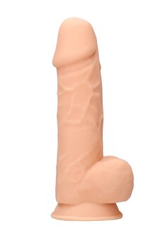 Siliconen Dildo met Ballen - 21,6 cm