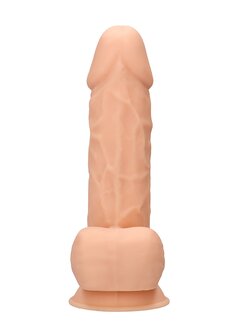 Siliconen Dildo met Ballen - 21,6 cm