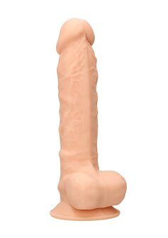Siliconen Dildo met Ballen - 23 cm