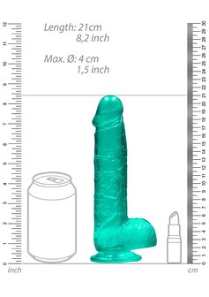 Realistische Dildo met Ballen - 19 cm