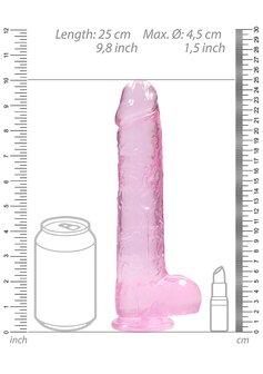 Realistische Dildo met Ballen - 23 cm