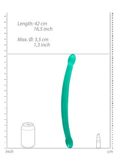Niet-Realistische Dubbele Dong - 42 cm