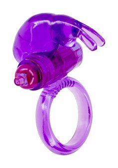 Ultra Zachte Vibrerende Jelly Rabbit Cockring