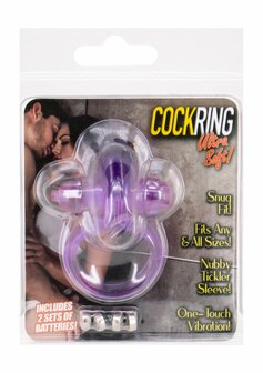 Ultra Zachte Vibrerende Jelly Rabbit Cockring