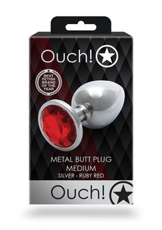 Round Gem Butt Plug - Medium