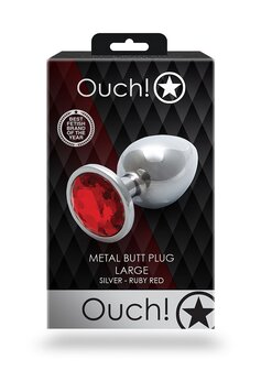 Round Gem Butt Plug - Large