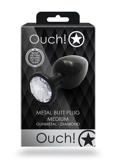 Round Gem Butt Plug - Medium