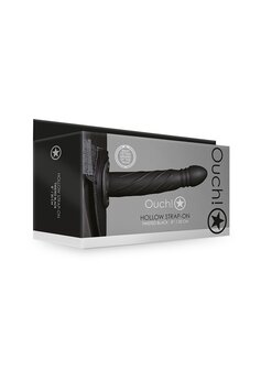 Gedraaide Holle Strap-On - 20 cm